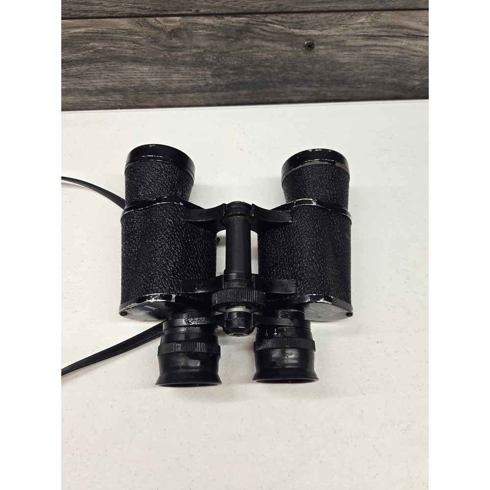 Traq‎ 7x35 Coated Optics Binoculars Model 3001 Black Vintage Field Glasses